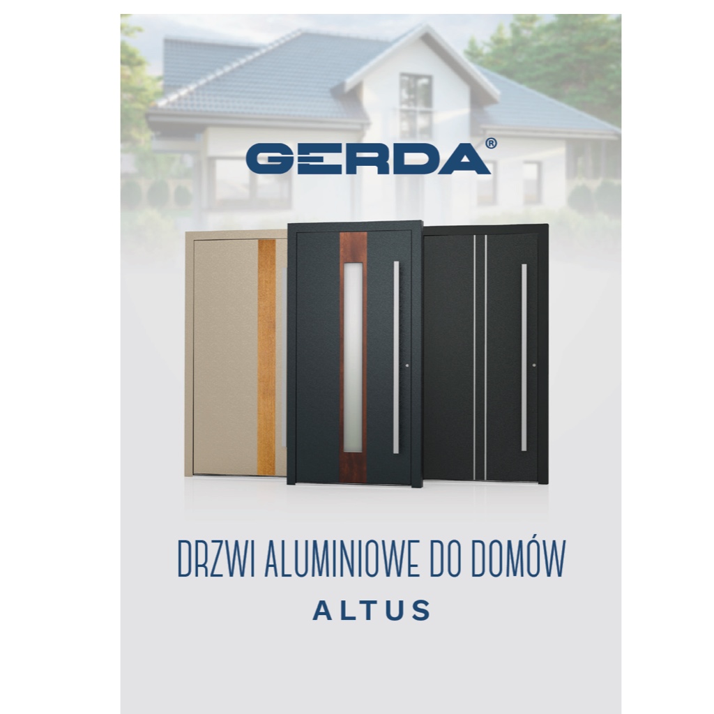 katalog drzwi aluminiowych do domów producenta Gerda w formacie pdf