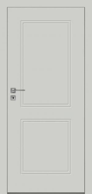Drzwi malowane białe DRE Binito 70. Drzwi malowane lakierem wodnym jednym z 4 kolorów. Dostępne w wersjach: przylgowe, bezprzylgowe, przesuwne