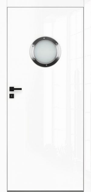 Drzwi bezprzylgowe DRE Claro M3. Krawędź bez przylgi w kolorze białym lub czarnym. Drzwi pokryte są lakierem wysokopołyskowym.